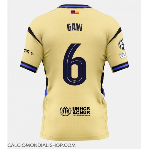 Maglie da calcio Barcelona Paez Gavi #6 Seconda Maglia 2025-26 Manica Corta
